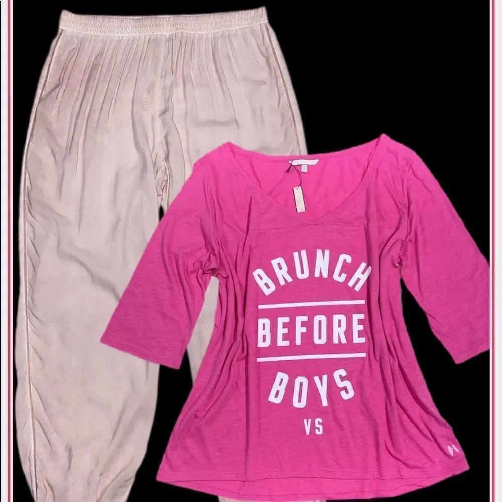 Victoria’s Secret jogger pants soft top pajama set
